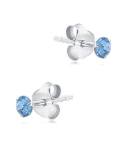 Shining Crystal Silver Stud Earring STS-6329